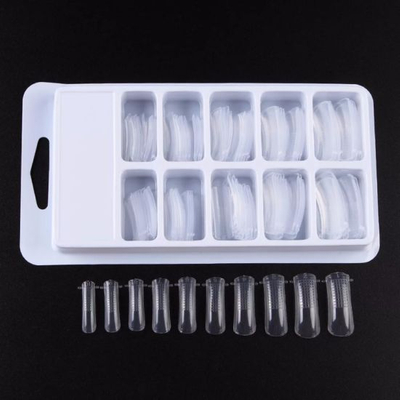 Professional Clear Dual System Nail Finger Extension False Nail Tips