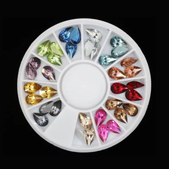 3D Tear Shape Crystal Stones Diamonds for Nail Art Decorations