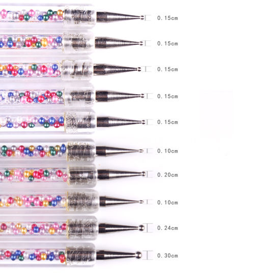 Nail Art Dotting Pen Acrylic Caviar 2-Way Brush Manicure Tools