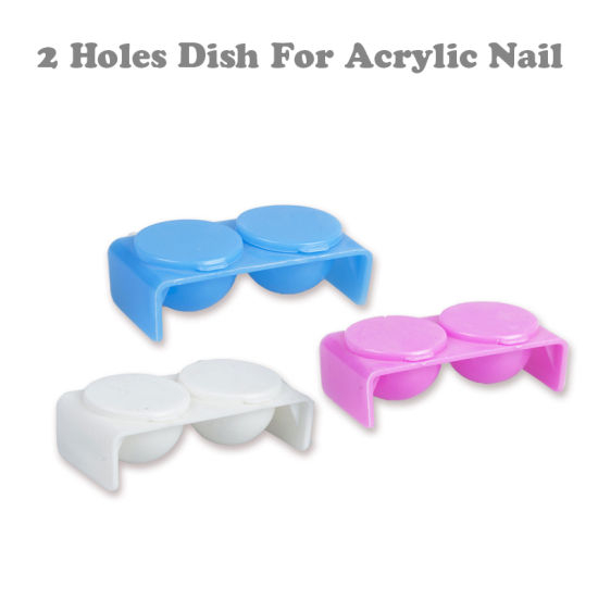 Holes Dish for Acrylic Nail Nail Art Tools Nail Care