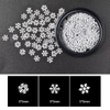 Snow Flake 3D White Slices Sequins Piece Manicure Accessories Decoration