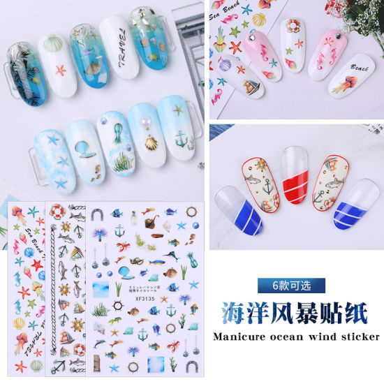 Ocean Style Nail Sticker Nail Beauty Nail Art Manicure Tool