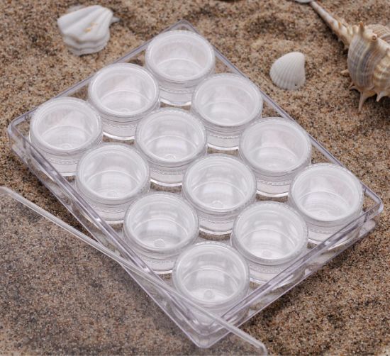 12PCS Plastic Stone Case Set Nail Art Jewelry Accessories Containers