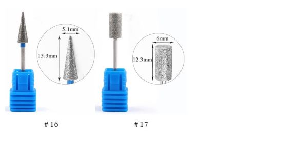 Diamond Nail Drill Bits Cuticle Clean Electric Manicure Machine Accessories