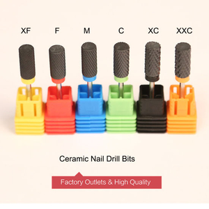 Milling Cutter Electric Drill Manicure Black Ceramic Nail Drill Bits