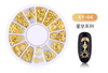 Wheel Metal Alloy Geometry Mix-Shaped Jewelry Accessories Manicure Decorations