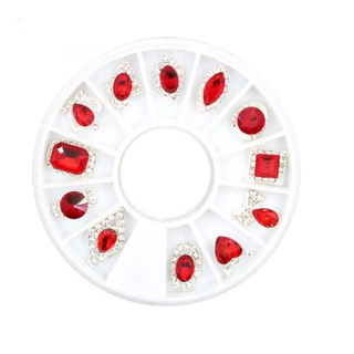 Charms Ruby 3D Diamonds Jewelry Nail Art Decorations Accessories